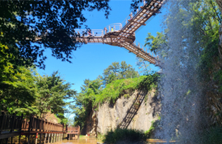 道德山索桥 사진