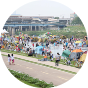 광명안양천 물놀이장 사진